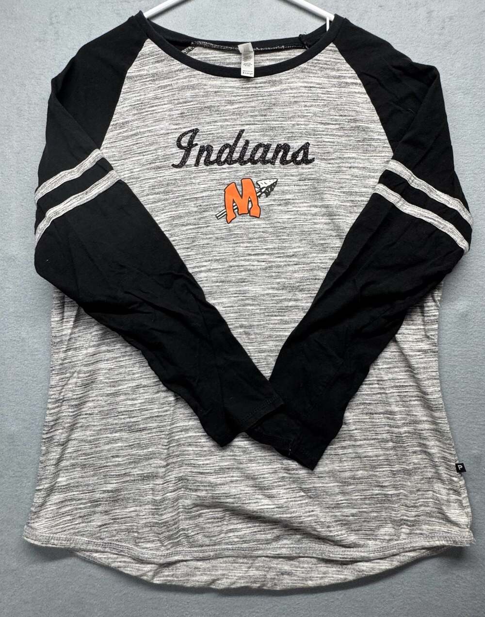 Pennant Sportswear Minooka Indians Raglan Long Sleeve Shirt
